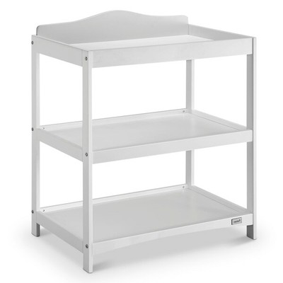 white baby changing table